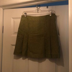 Green pleated Milly Skirt